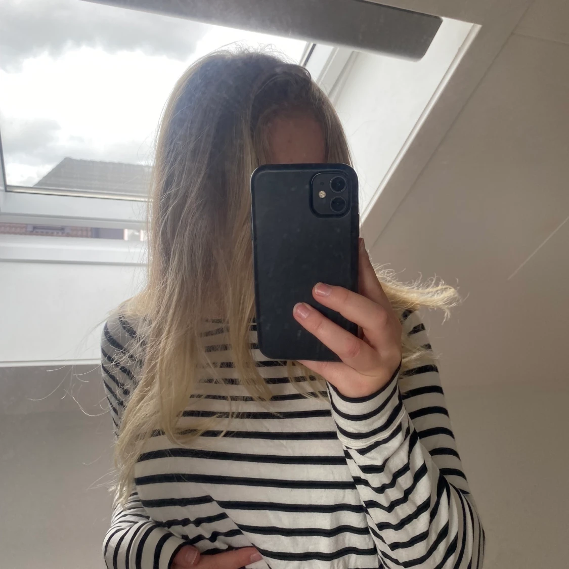 Randig långärmad tröja - 91