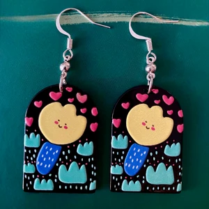 Happy flowers örhängen 💚 - Nickelfria krokar och fri frakt 💚