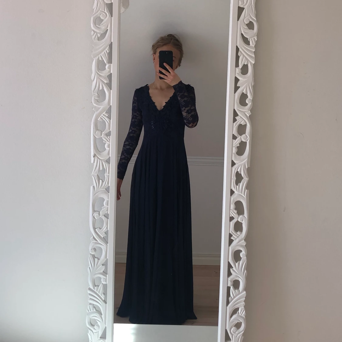 Marinblå balklänning - 91