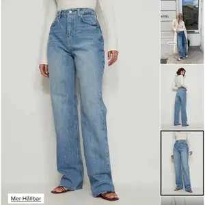 Jättefina raka jeans från NA-KD i storlek 32!! Aldrig använda prislapp kvar. Säljer på grund av att dom inte passade mig i storlek. (Ordinarie pris 529kr)