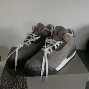 Jordan 3 cool grey  - Säljer mina Jordan 3or som endast är använda 1 gång och är i bästa skick. Kommer med kvitto och originallådan 