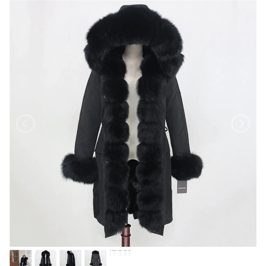 Stilig päls väst & päls jacka 