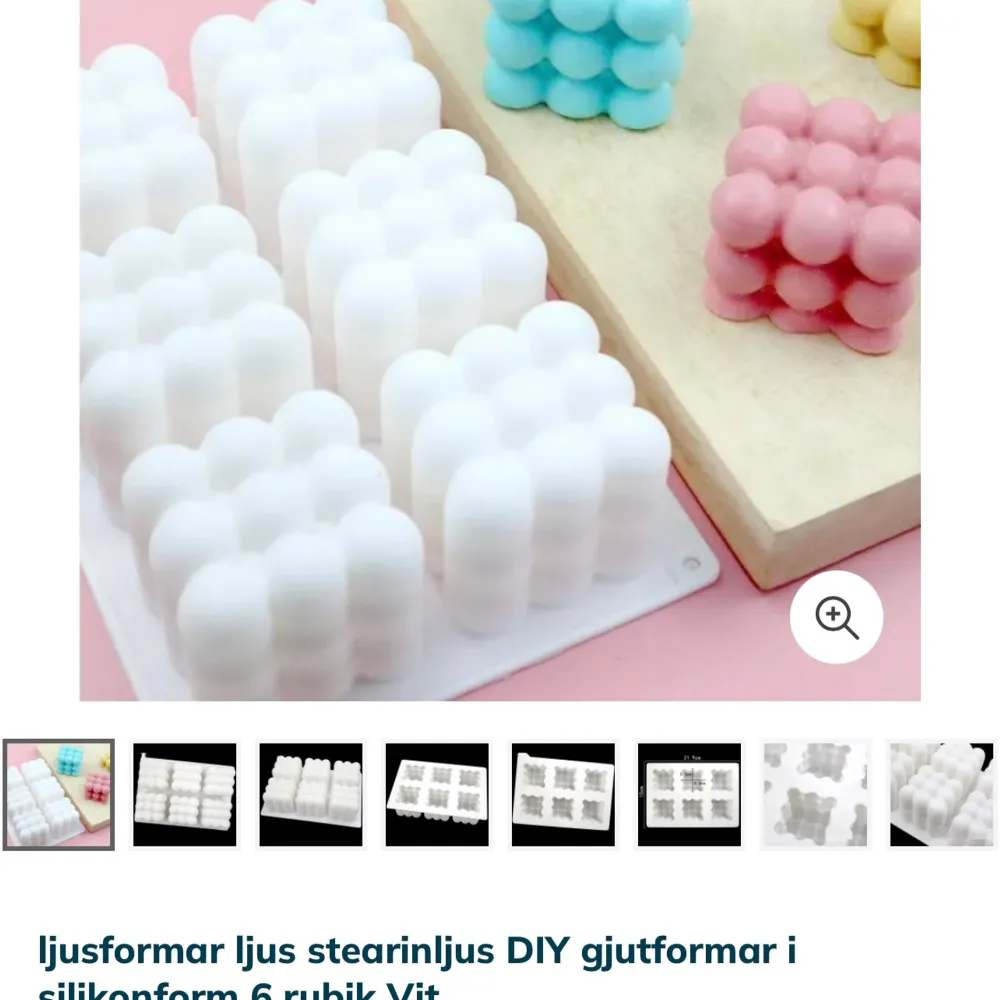 Bubble ljusformar för egen Ljustillverkning, säljer både stora och mini, är 6stycken i de stora och 15 stycken i den mindre. Stora köpte jag för 270kr, den andra mini för 300kr. Knappt använda. Köp båda för 500kr. Asusteet.