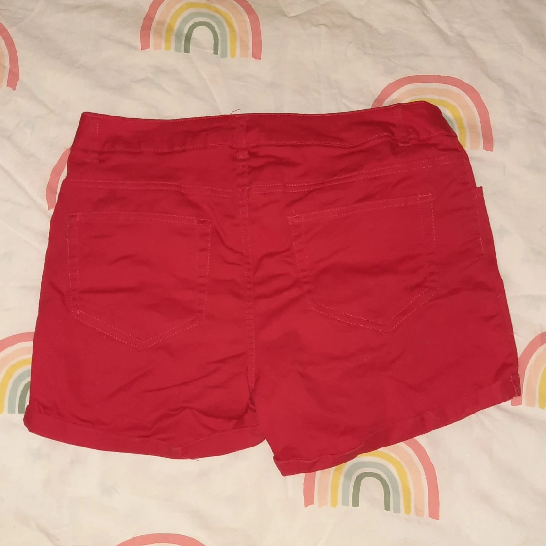 Röda jeans shorts - 91