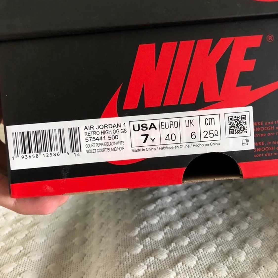 Jordan 1 high purple court 2.0 - 90