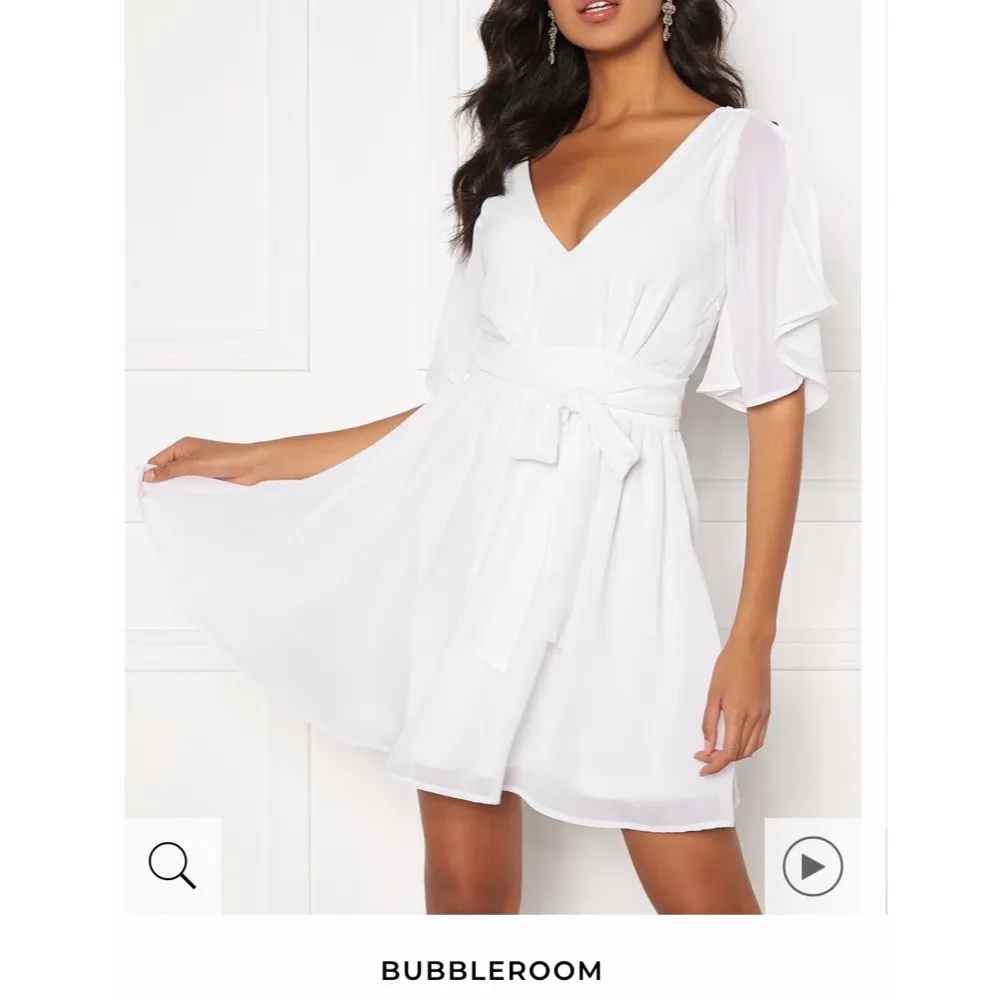 Slutsåld klänning från Bubbleroom, perfekt till studenten! Helt oanvänd, Köptes för 549kr. Säljer pga hittat annan!🥰 skriv för fler bilder❤️ (köparen står för frakten).. Klänningar.