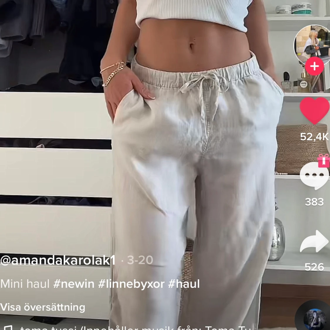 Linnebyxor ARKET - 90