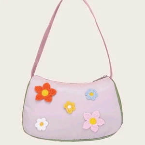Blommig väska - Blommig liten tygväska♡