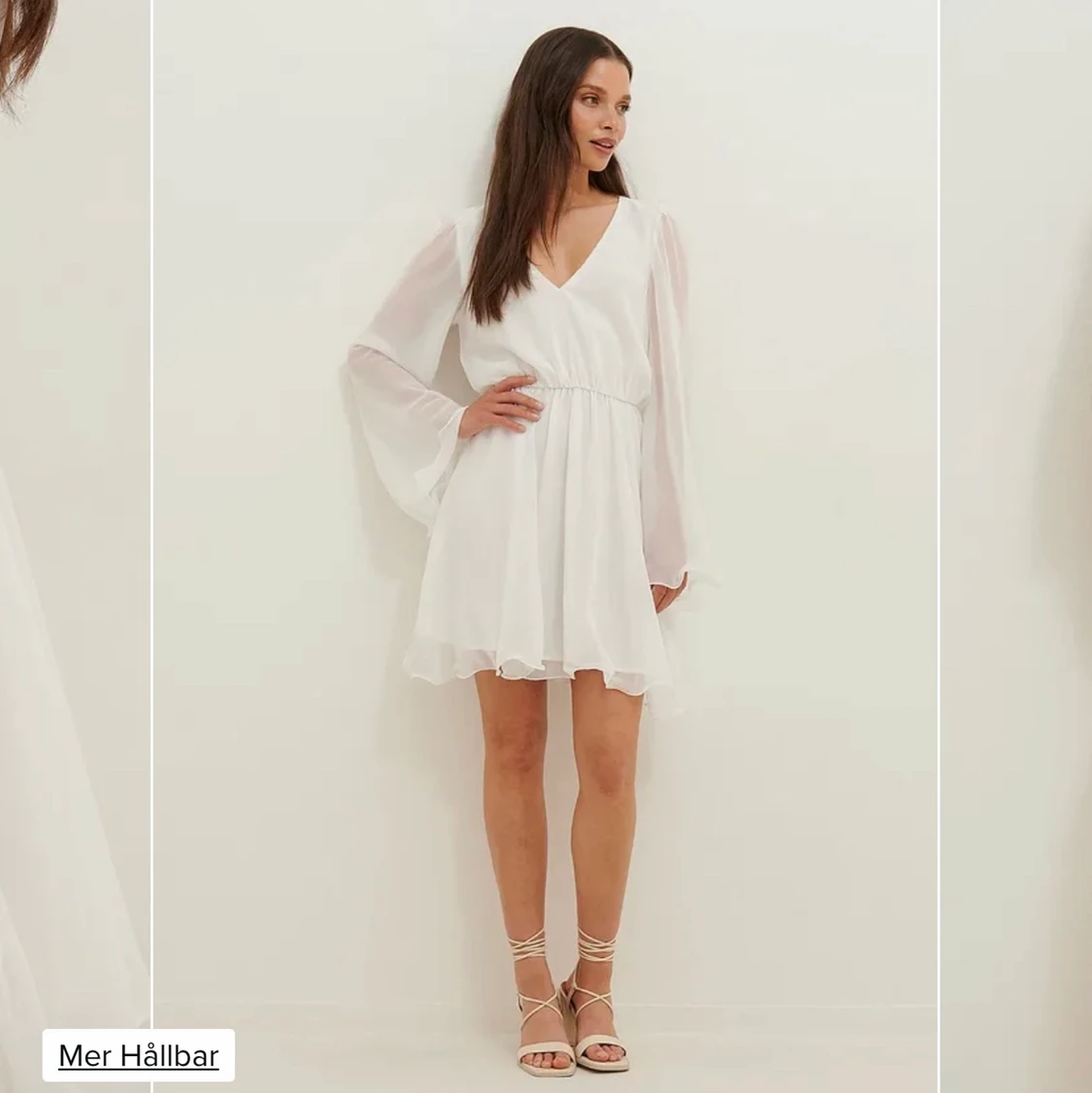 Vit klänning/studentklänning - 90