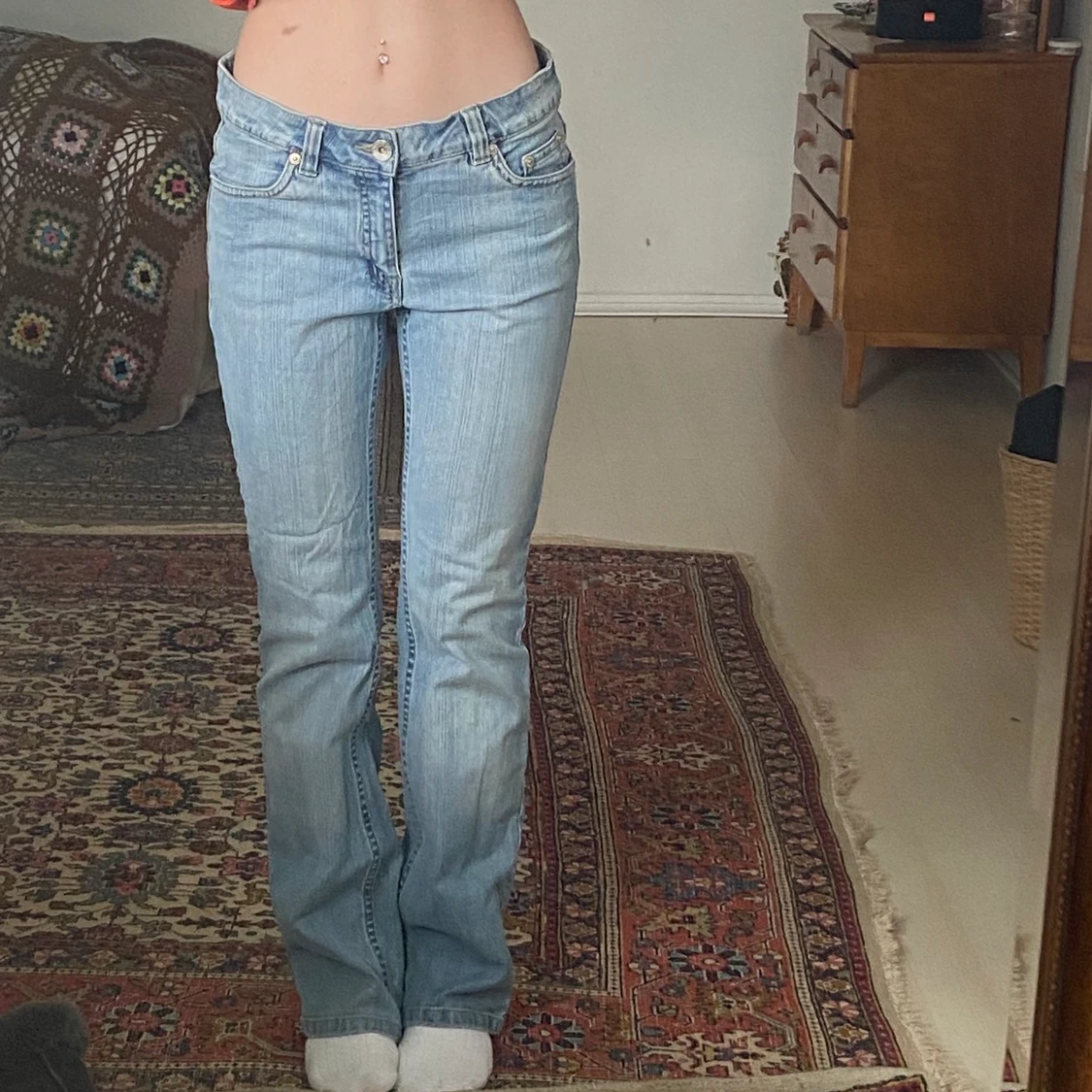 Y2K lågmidjade jeans - 91