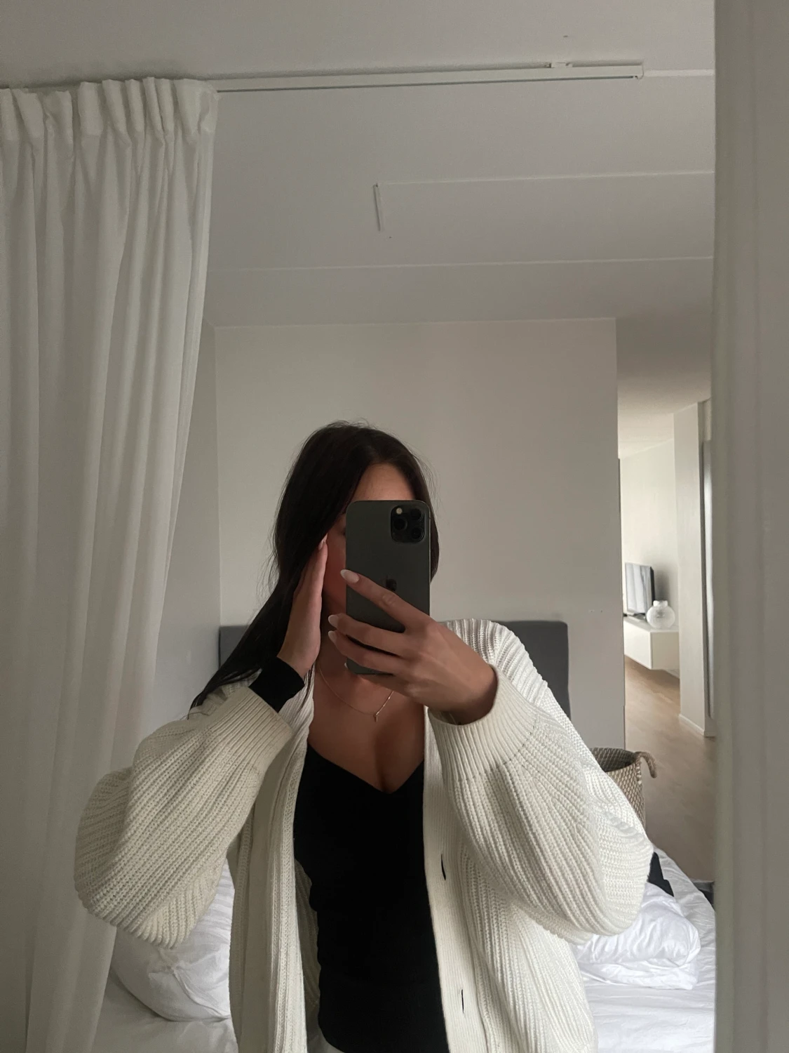 Kofta/ stickad teöja - 90