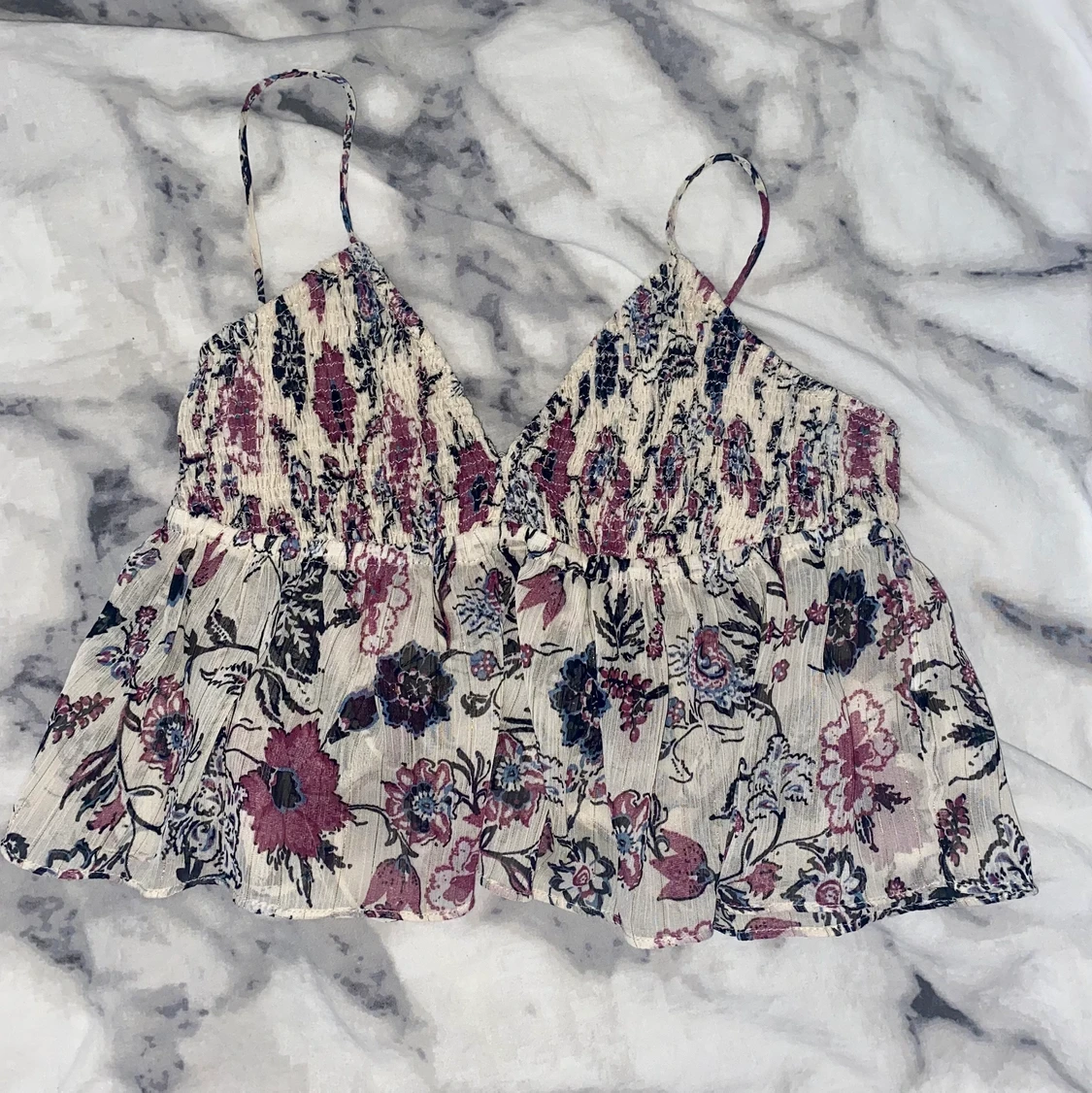 Zara topp med öppen rygg🤍