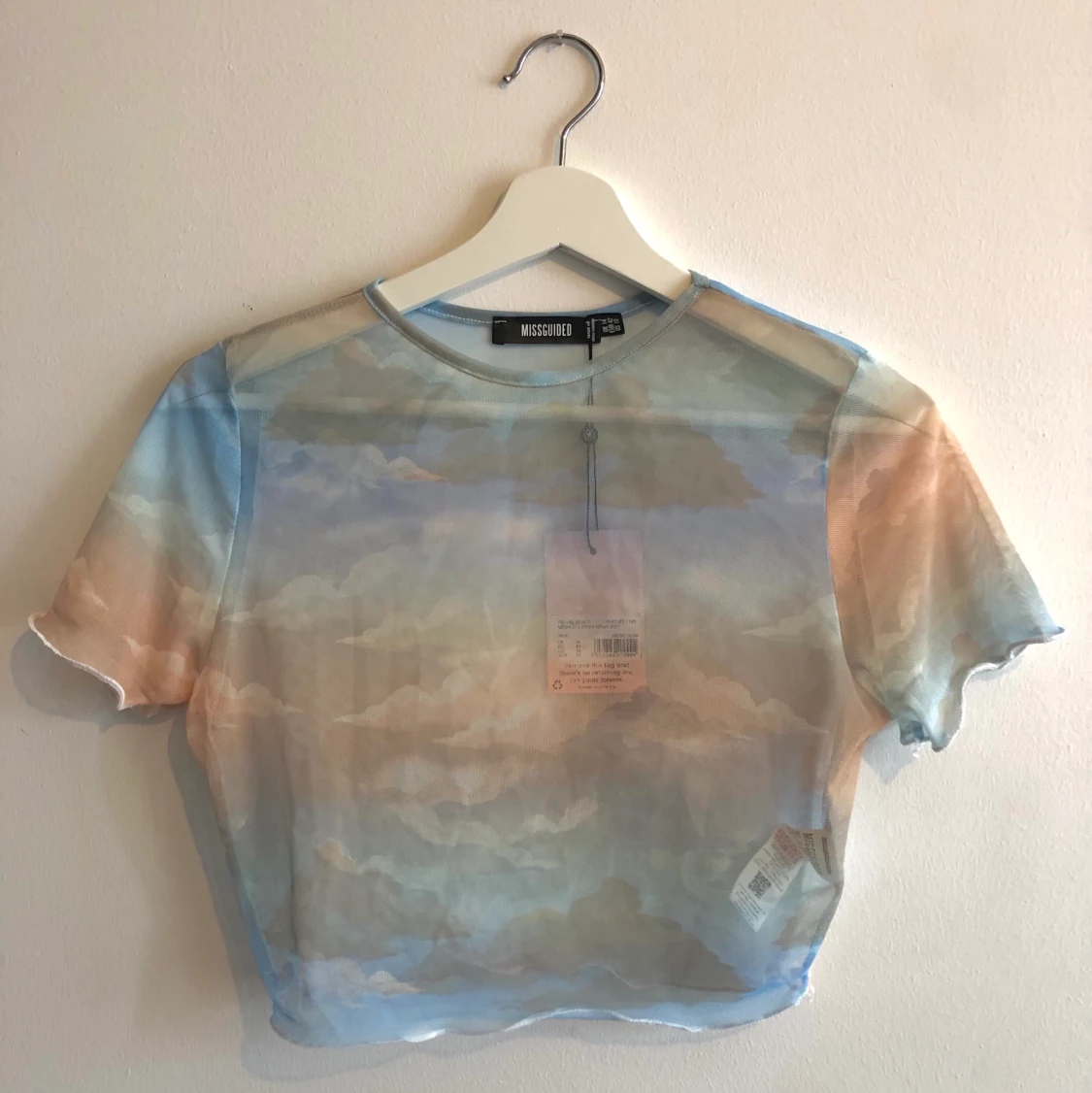 Mesh sky crop top - 90
