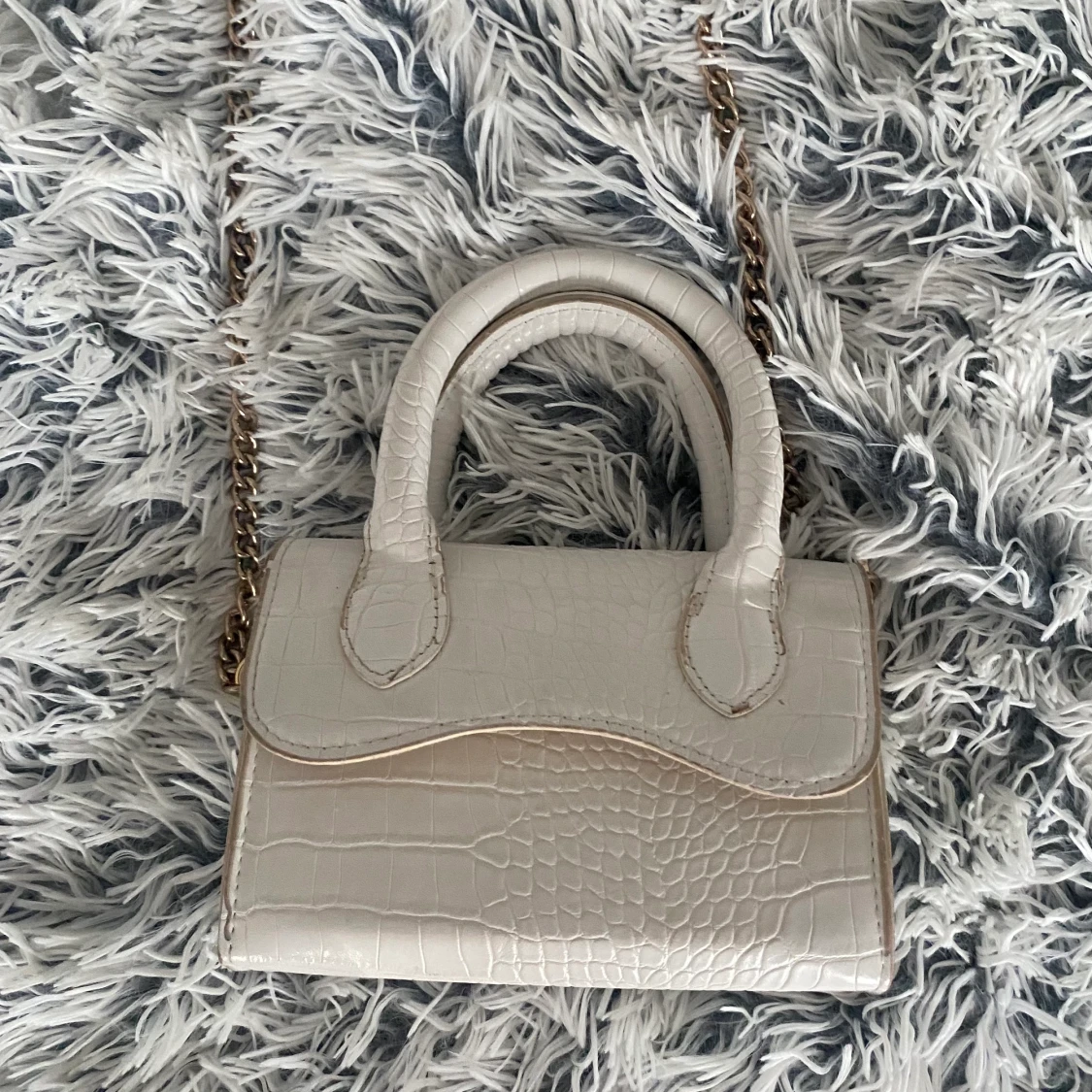 Blå och vit väska - 90