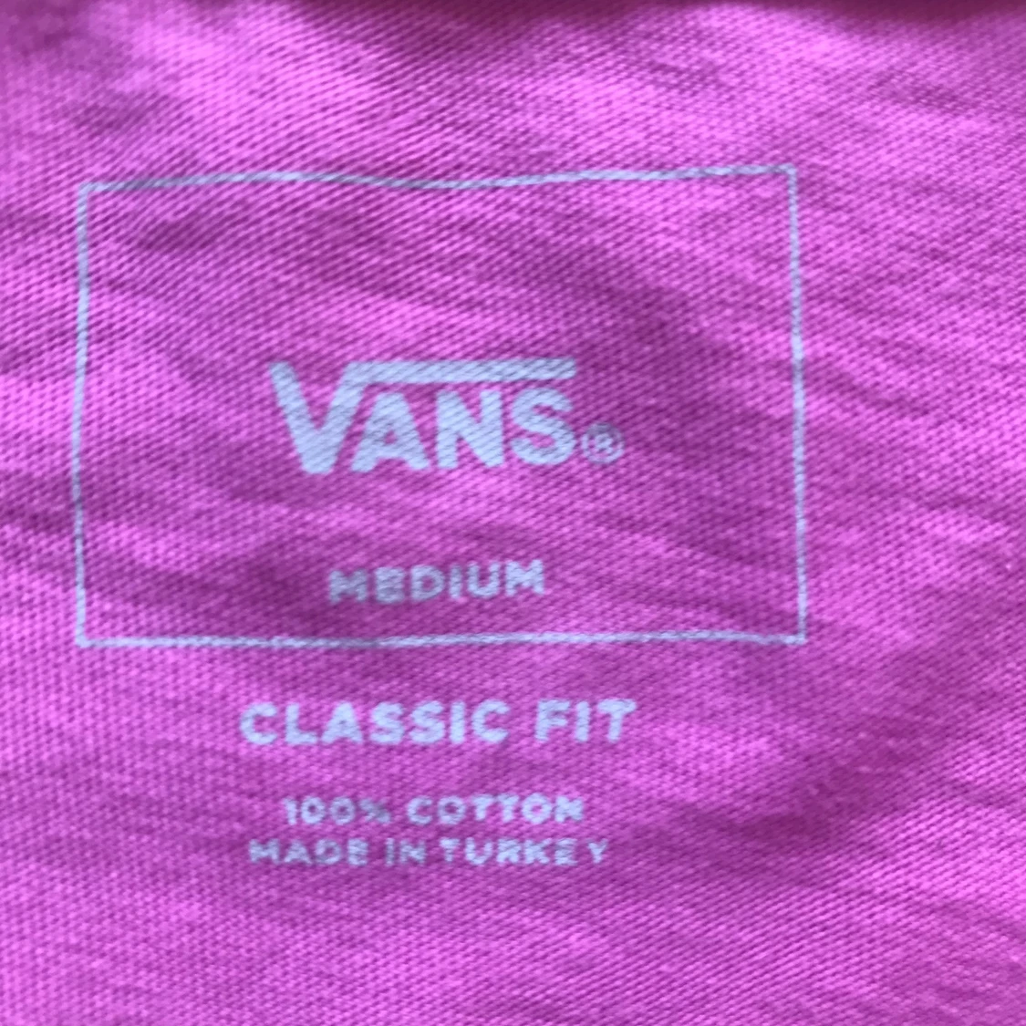 Vans - Långärmad t-shirt, rosa m print, herr M - 91