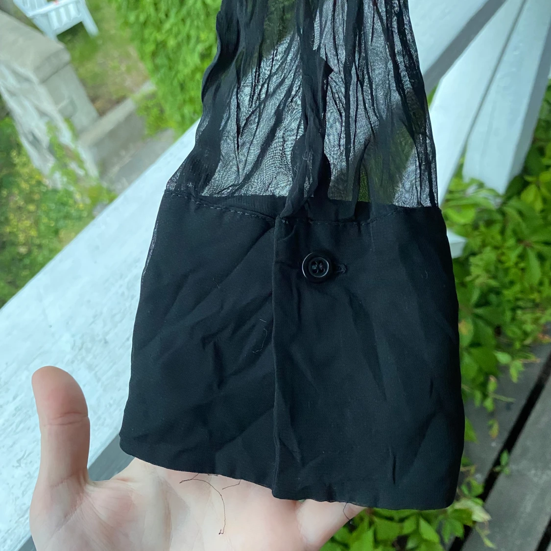 Transparent skjorta med spets - 91