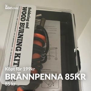 85kr + frakt - En brännpenna för 85kr + frakt diskuteras🥰 sorteringsplasten och ställningen saknas och använd få tal gånger