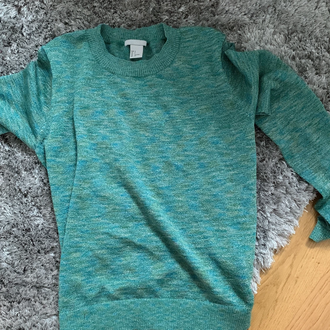 Grön glittrig tröja - 90