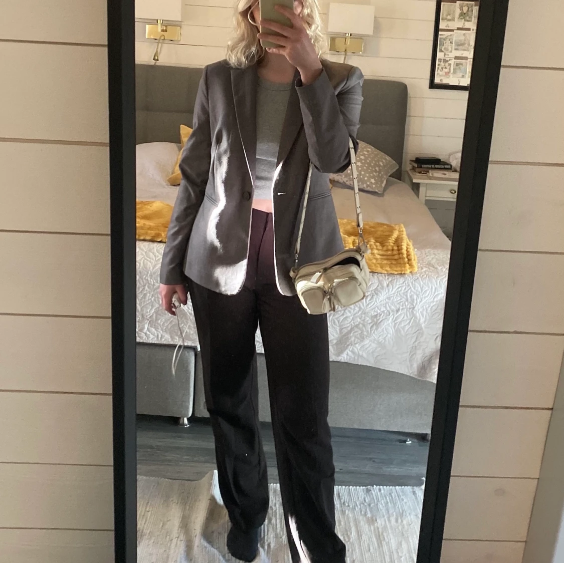Grå kavaj/blazer - 90