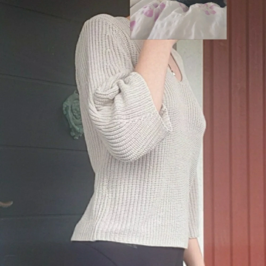 Beige vintertröja - 91