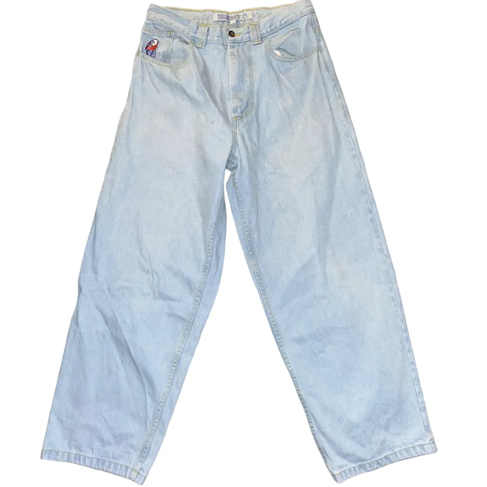 Ett par baggy polar big boys i storlek S cond 9/10💟. Jeans & Byxor.