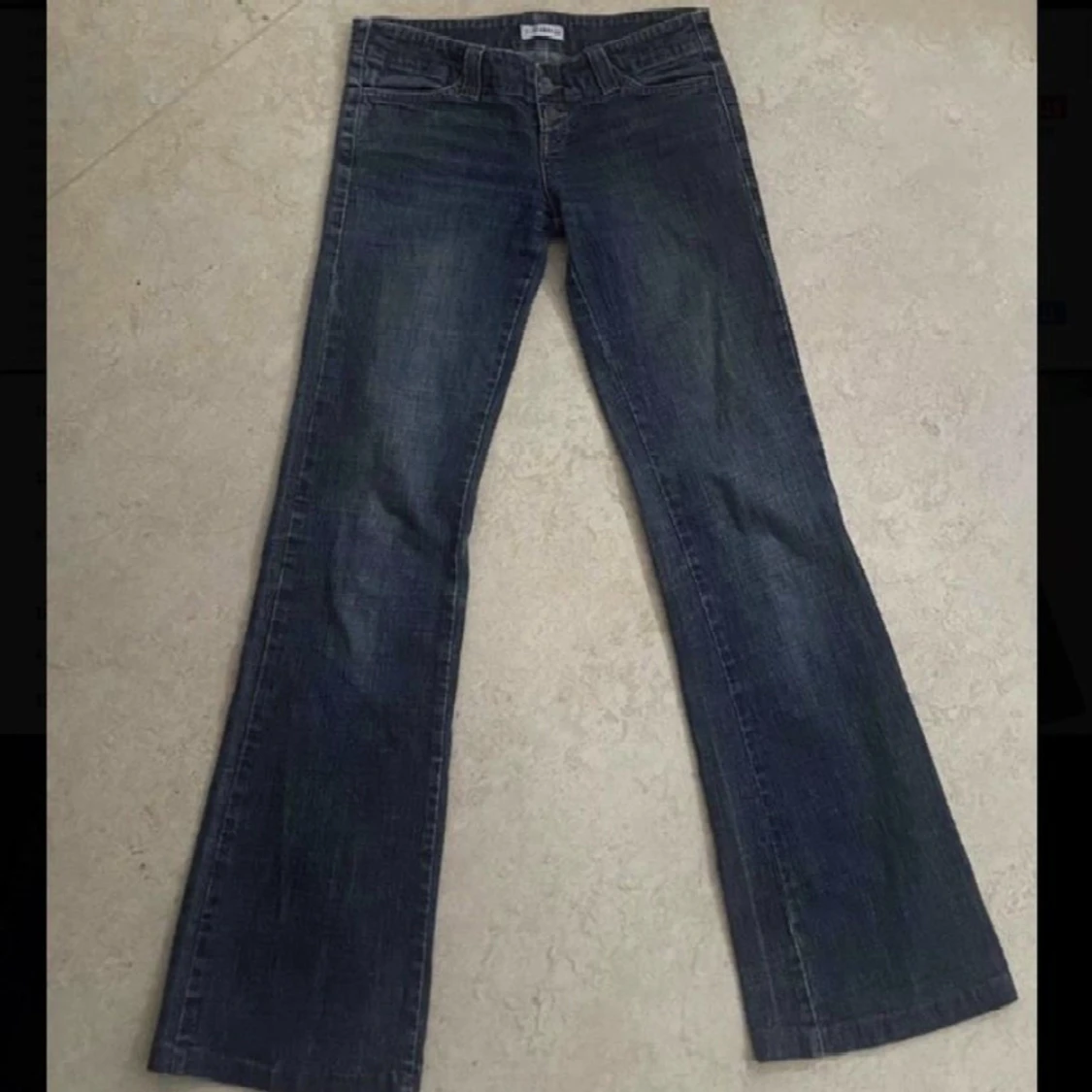 lågmidjade jeans - 90