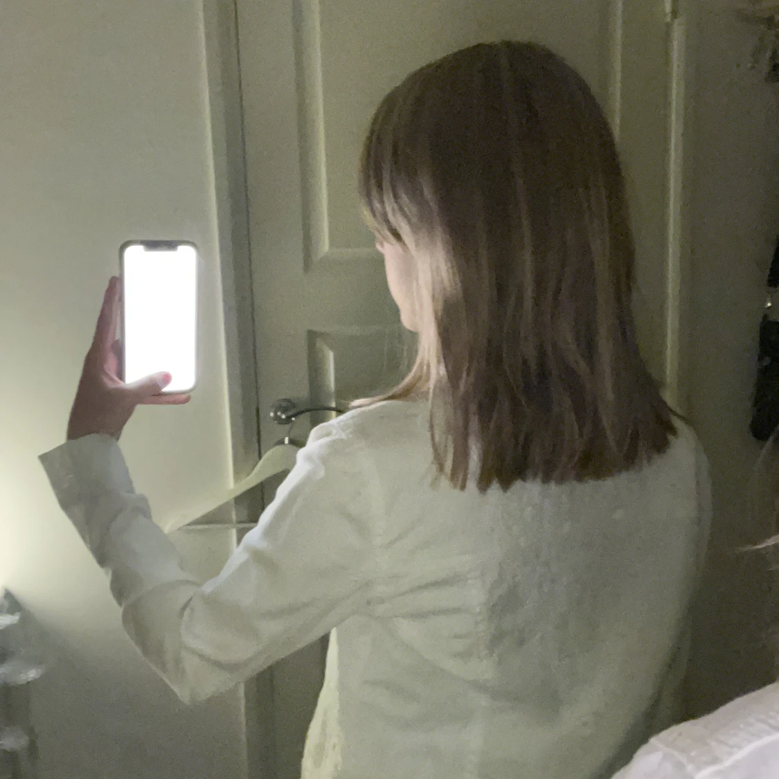 Vit jeans jacka - 90