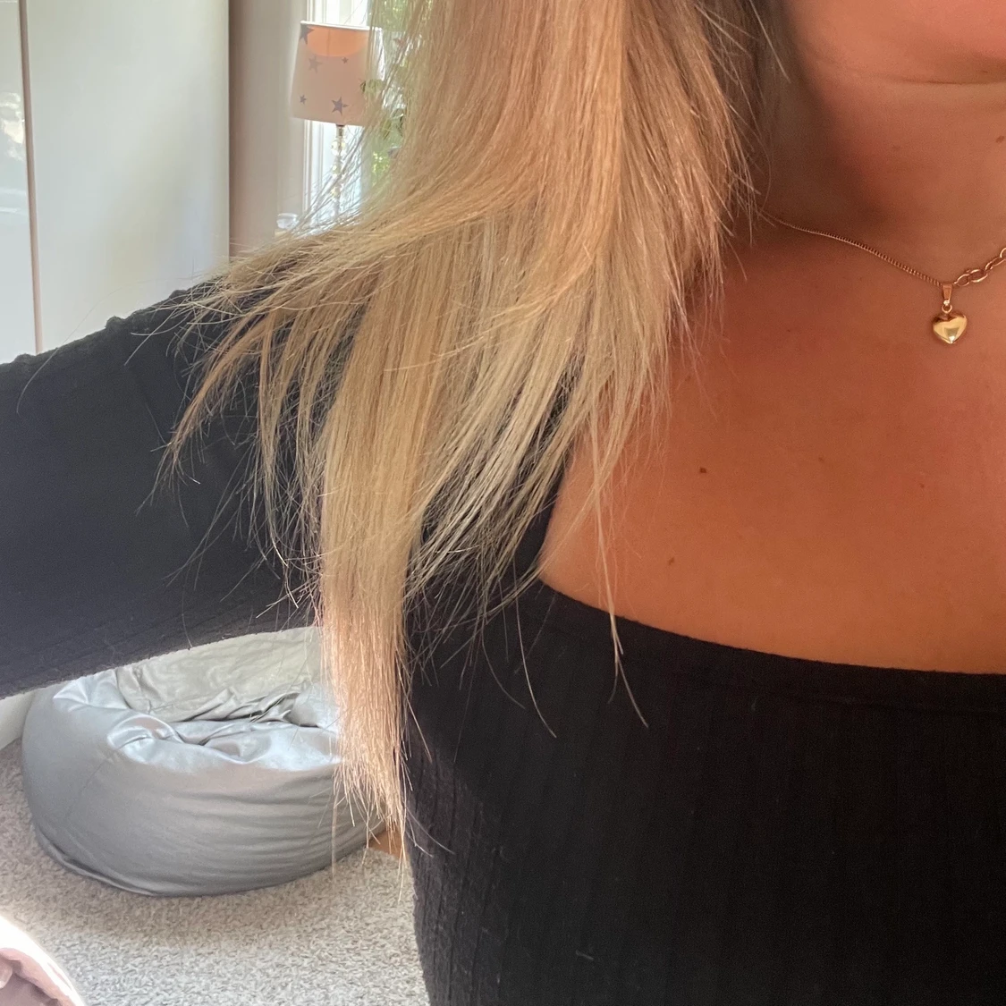 Svart långärmad tröja - 90