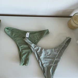 Bikiniunderdelar - 5 olika bikiniunderdelar från bland annat NA-KD OCH H&M. Dom flesta är oanvända, alla är i fint skick. Storlek S-L men alla passar mig som är S-M. 40kr styck, går att få flera för billigare pris. De sista svarta är högmidjade. Den beiga är såld!