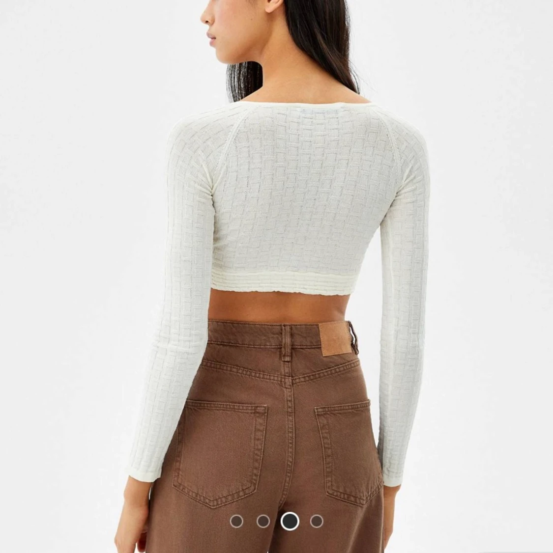 Bershka, vit topp - 90