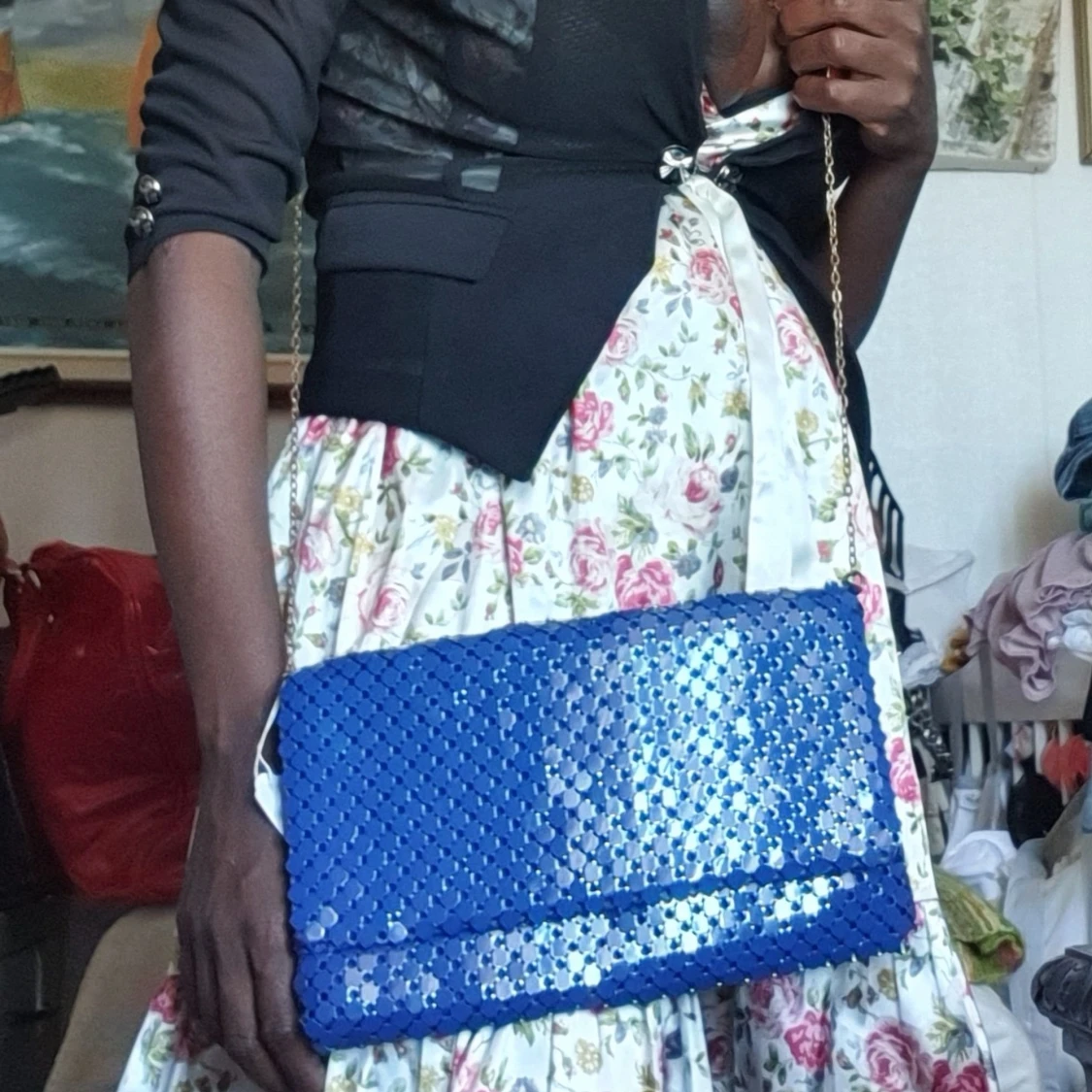 Super fin blå väska  - 91