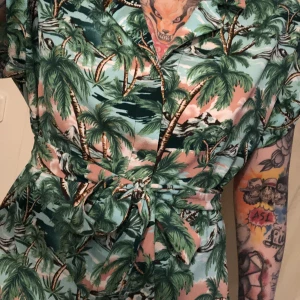 Hawaii Skjort klänning - Sommar skjortklänning 