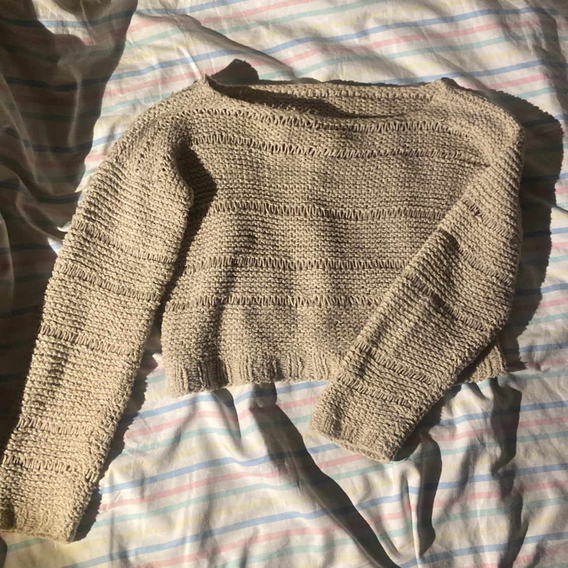 stickad crop top/ tröja