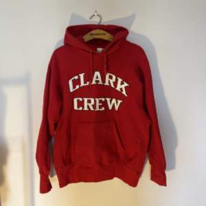 Snygg Röd vintage Champion hoodie i ett gott sckick 