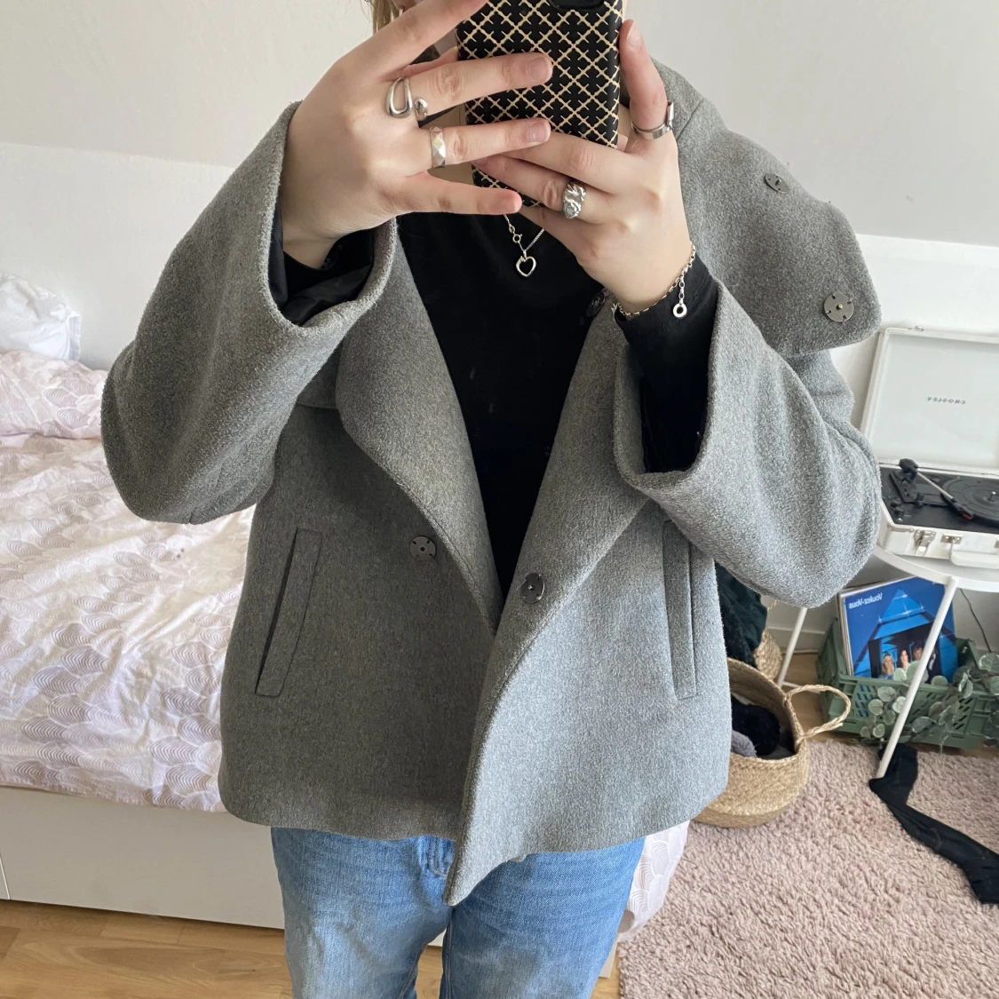 Grå kappa från Zara - 90