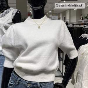 Säljer denna vita stickade tröja från missay, köpte från deras Instagram där även bilden är tagen ifrån, aldrig använd pga det ej är min storlek 💕💕jätte fint o bra skick nypris 400