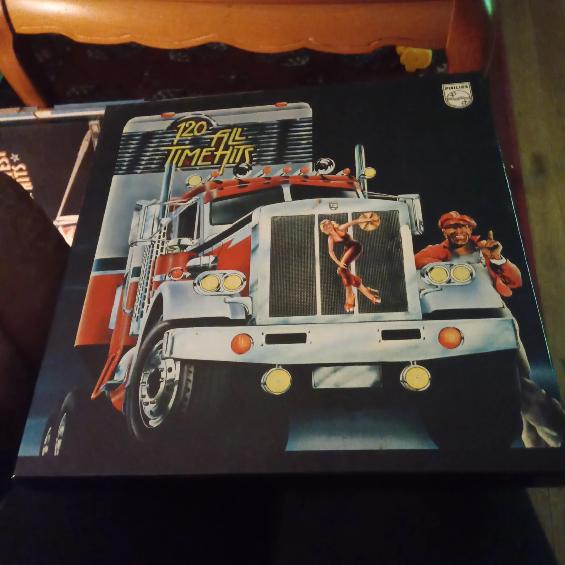 Album 120 All Time Hits LP skivor vinyl 33 .