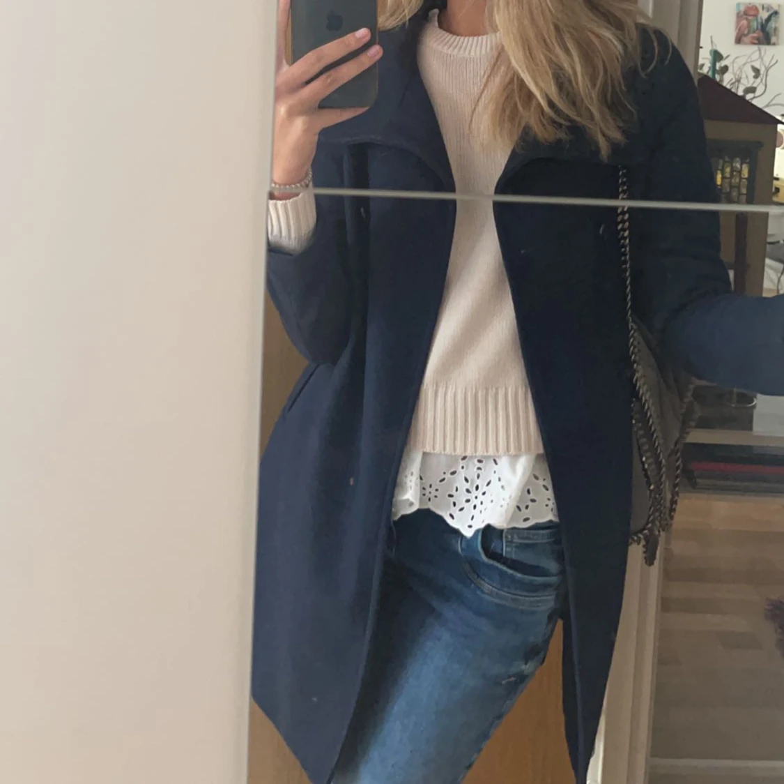 Mörkblå kappa - 90