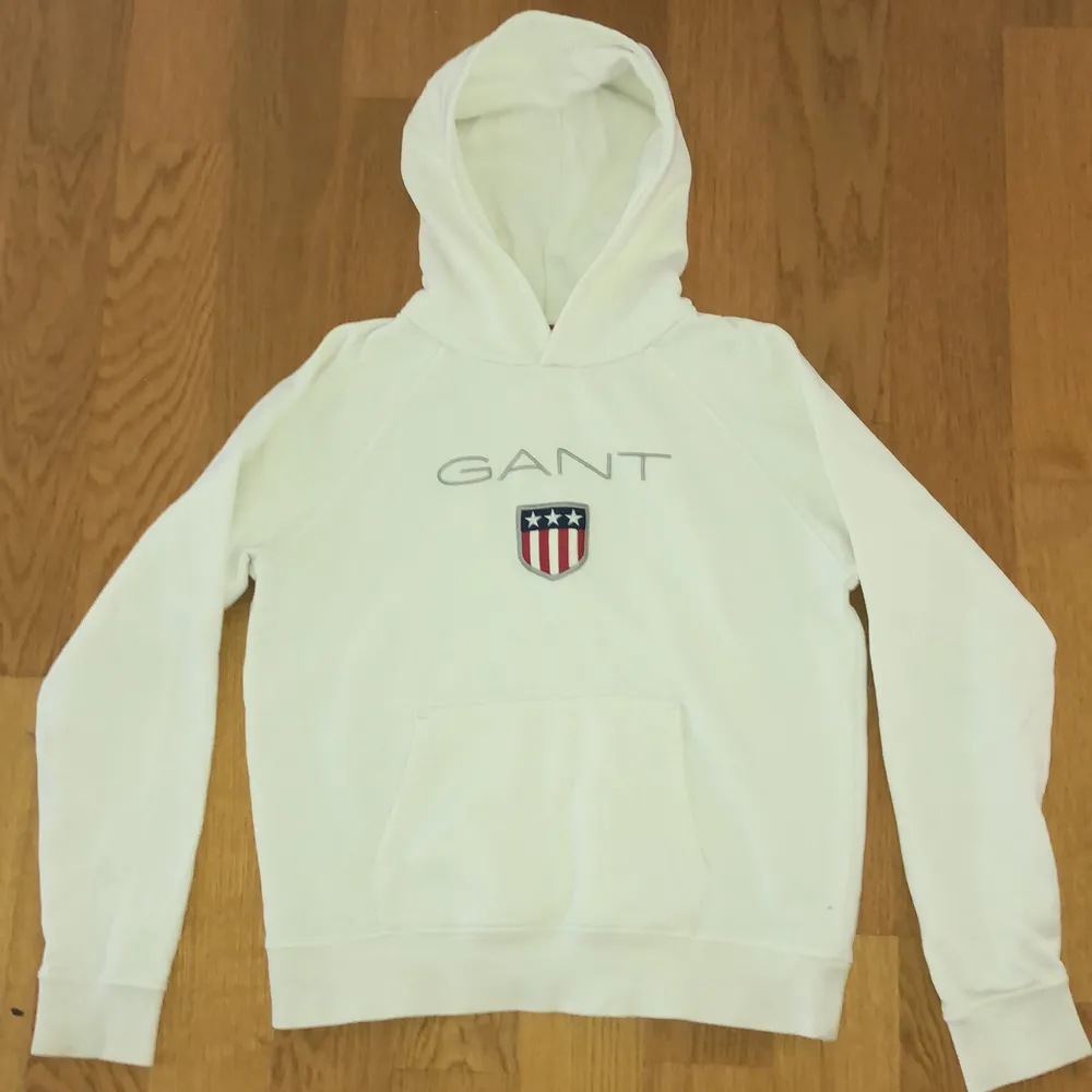 Vit Gant hoodie str 176 (16 years). Fint skick!. Hoodies.