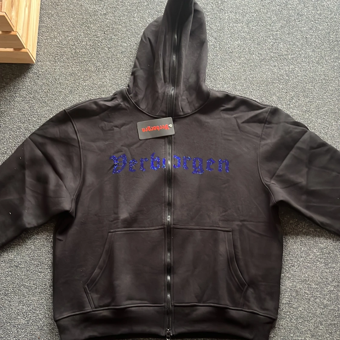 Verborgen full zip hoodie