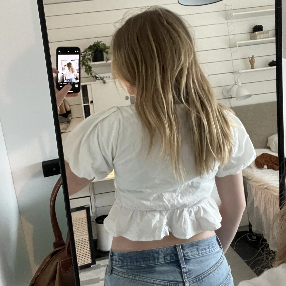 Vit volang topp - 91