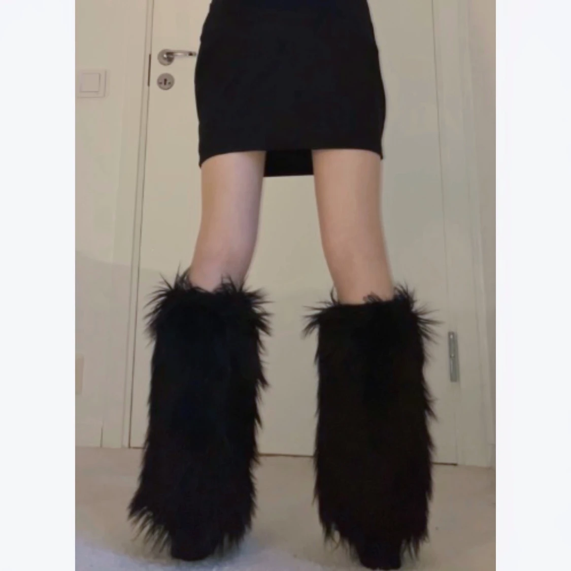 Fluffiga benvärmare 