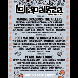 Säljer mina två biljetter till Lollapalooza (alla 3 dagar, 1-3 juli) pga kommer inte kunna gå längre! 1995kr styck, pris går att diskuteras!