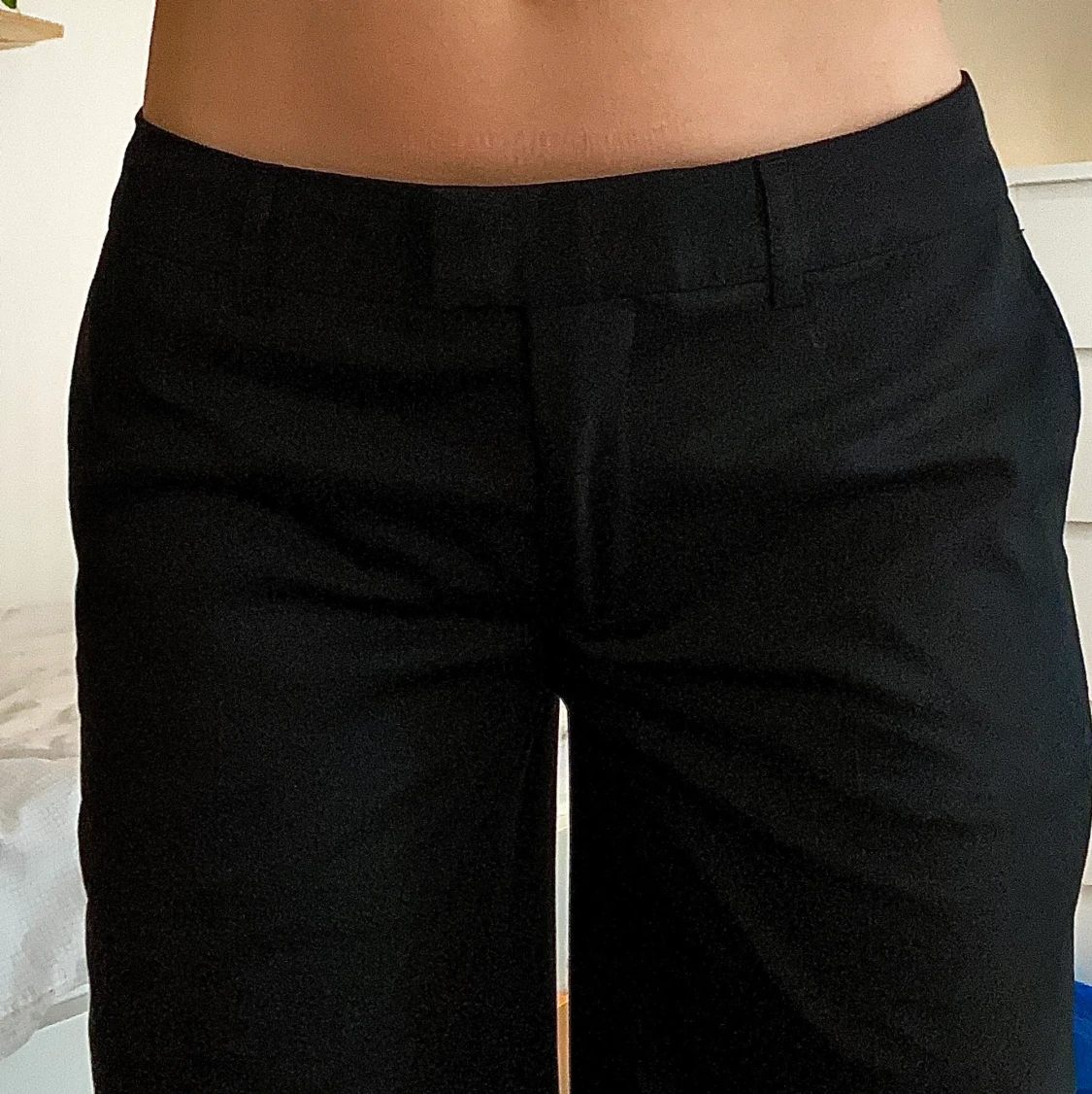 Lågmidjade kostymbyxor