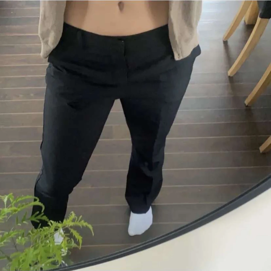 Midwaist kostymbyxor  - 90