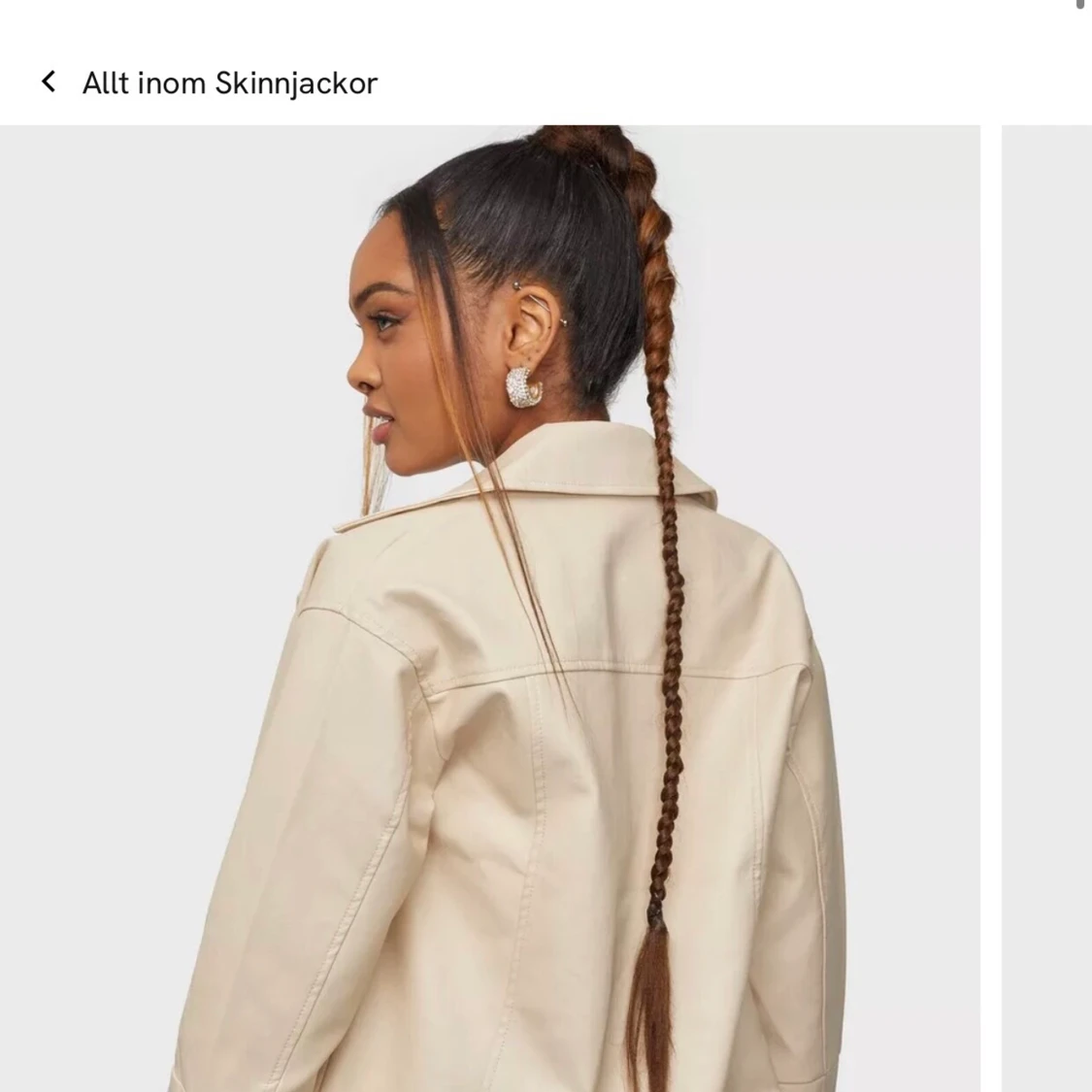 Beige skinnjacka - 91