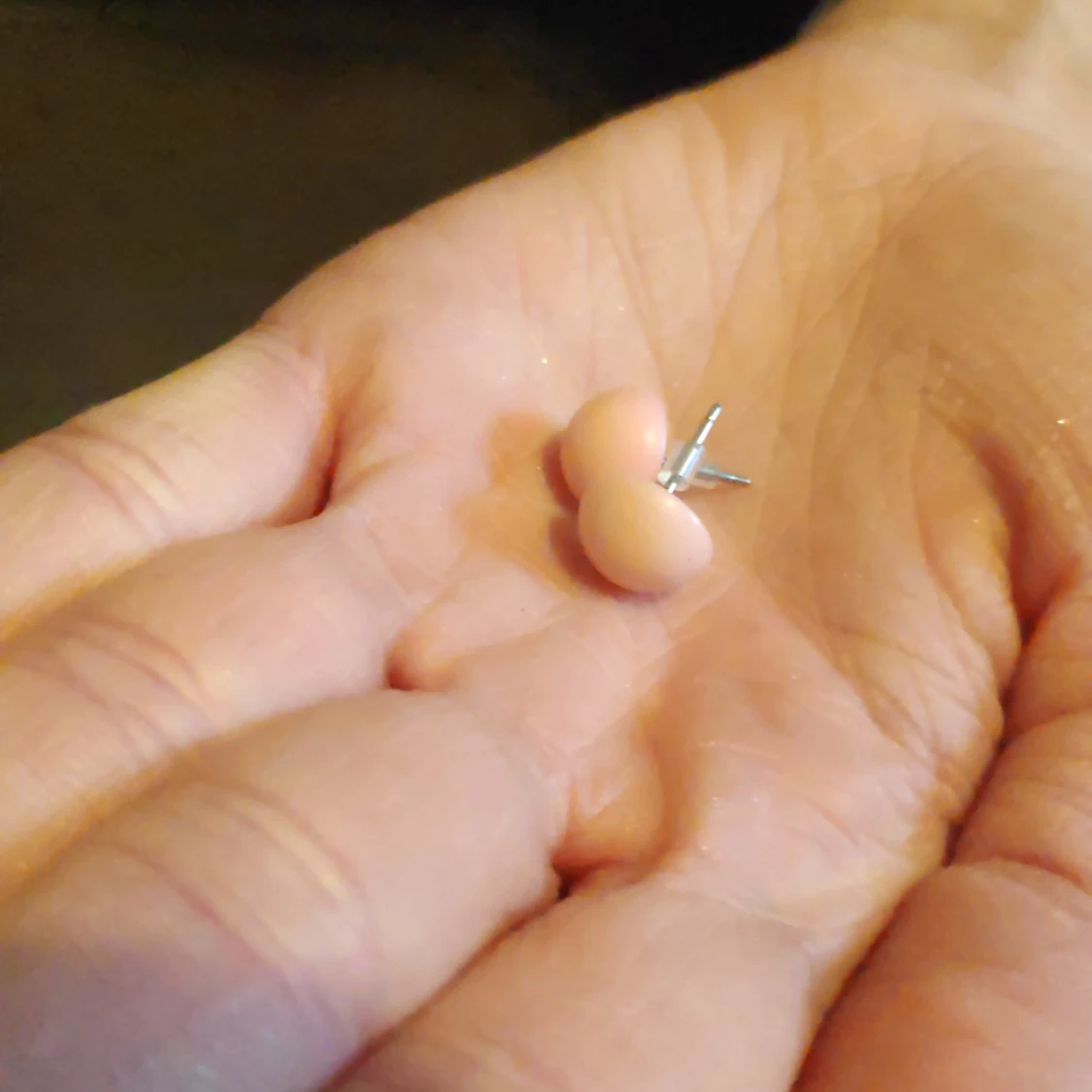 Rosa plop örhängen - 90