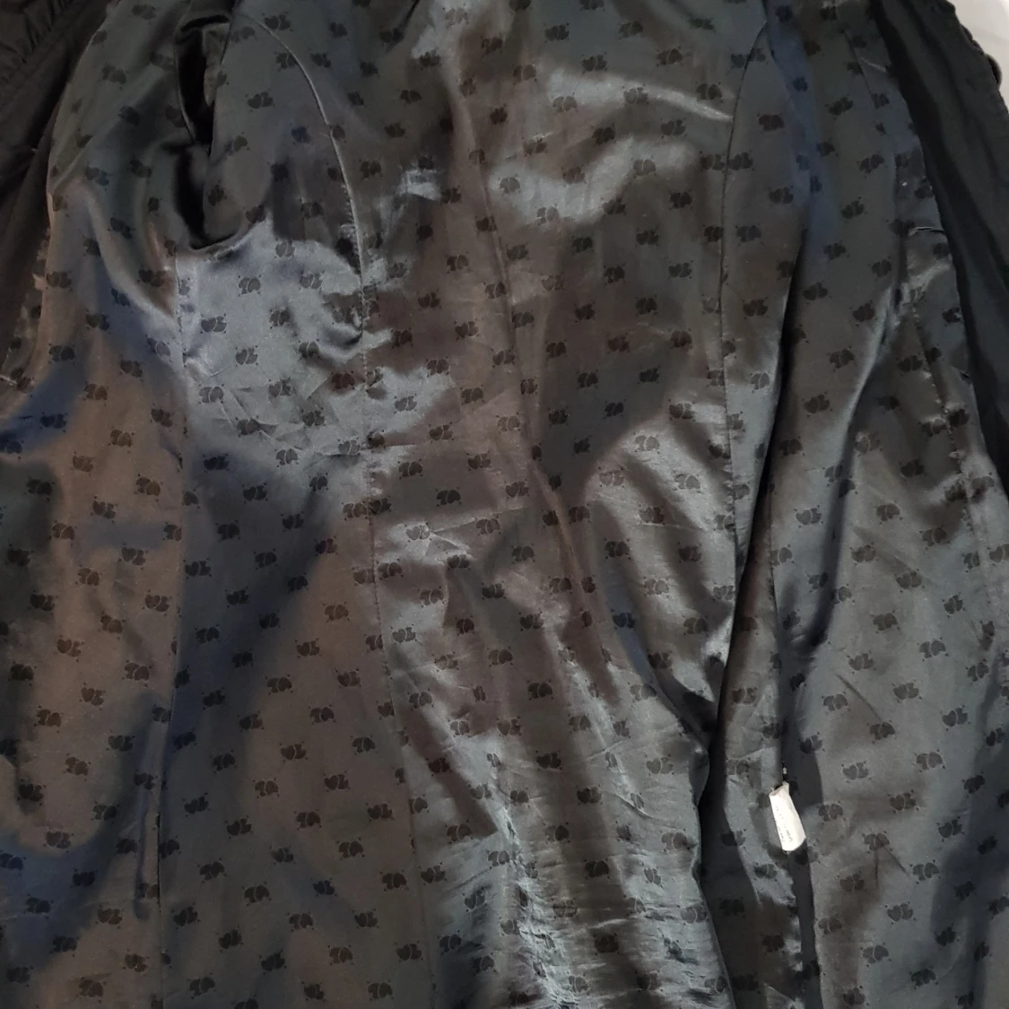 Svart tunn kappa - 90