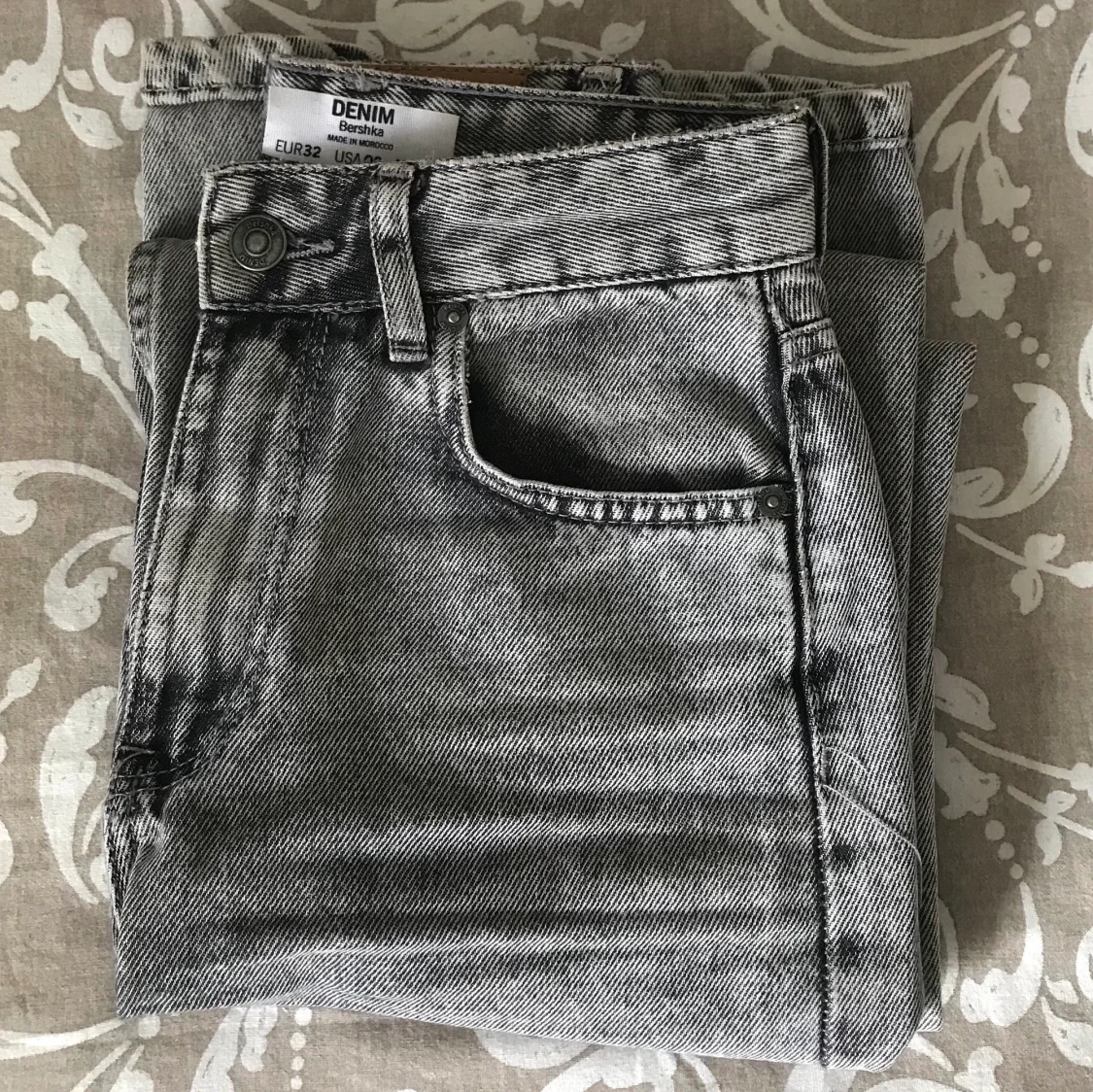 GREY 90’S WIDE Leg Jeans Bershka  - 91
