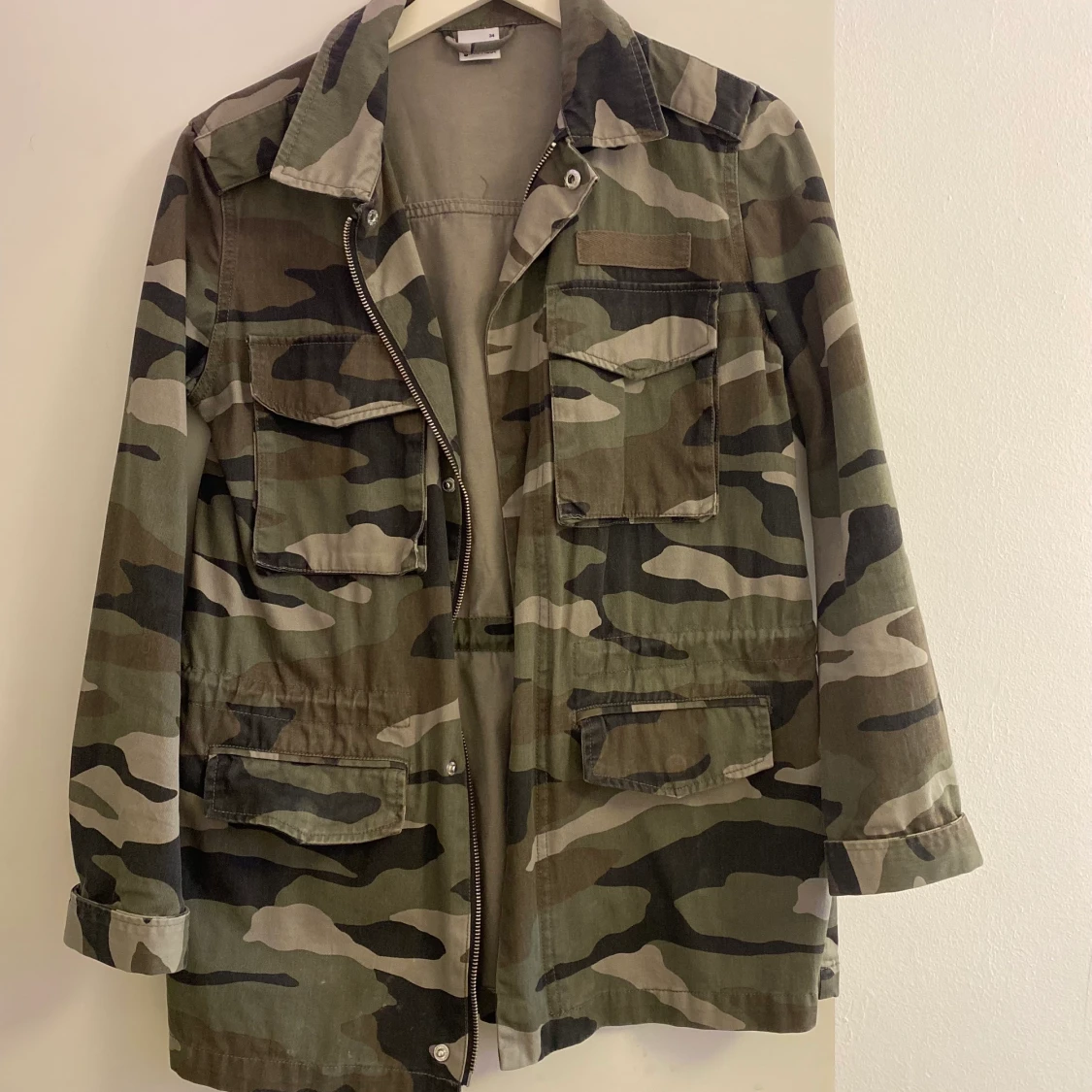 Militär mönster jeans jacka 